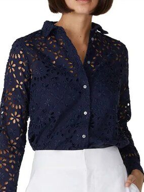 Spring Garden Eyelet Shirt by J.Crew